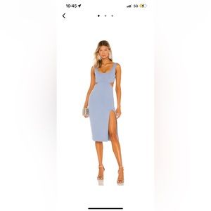 Lovers and Friends blue midi dress XS